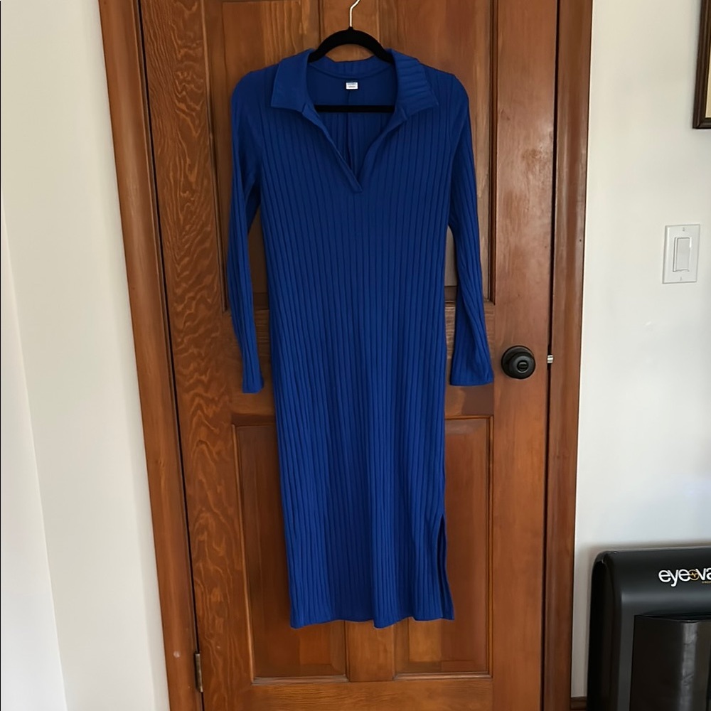 Old Navy Royal Blue midi Polo dress